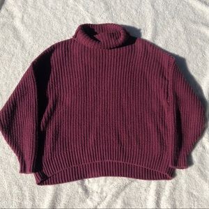 Free People turtle‎ neck knit sweater